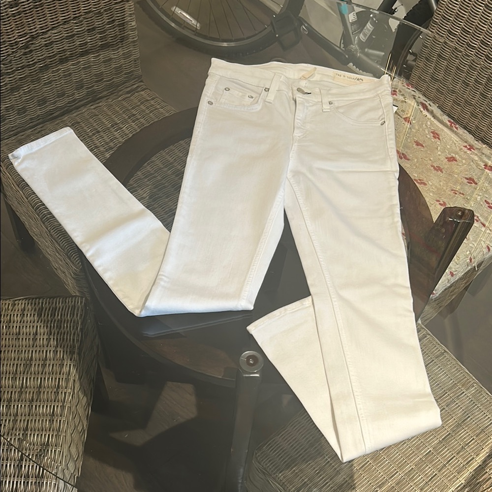 Rag & Bone White Skinny Jeans